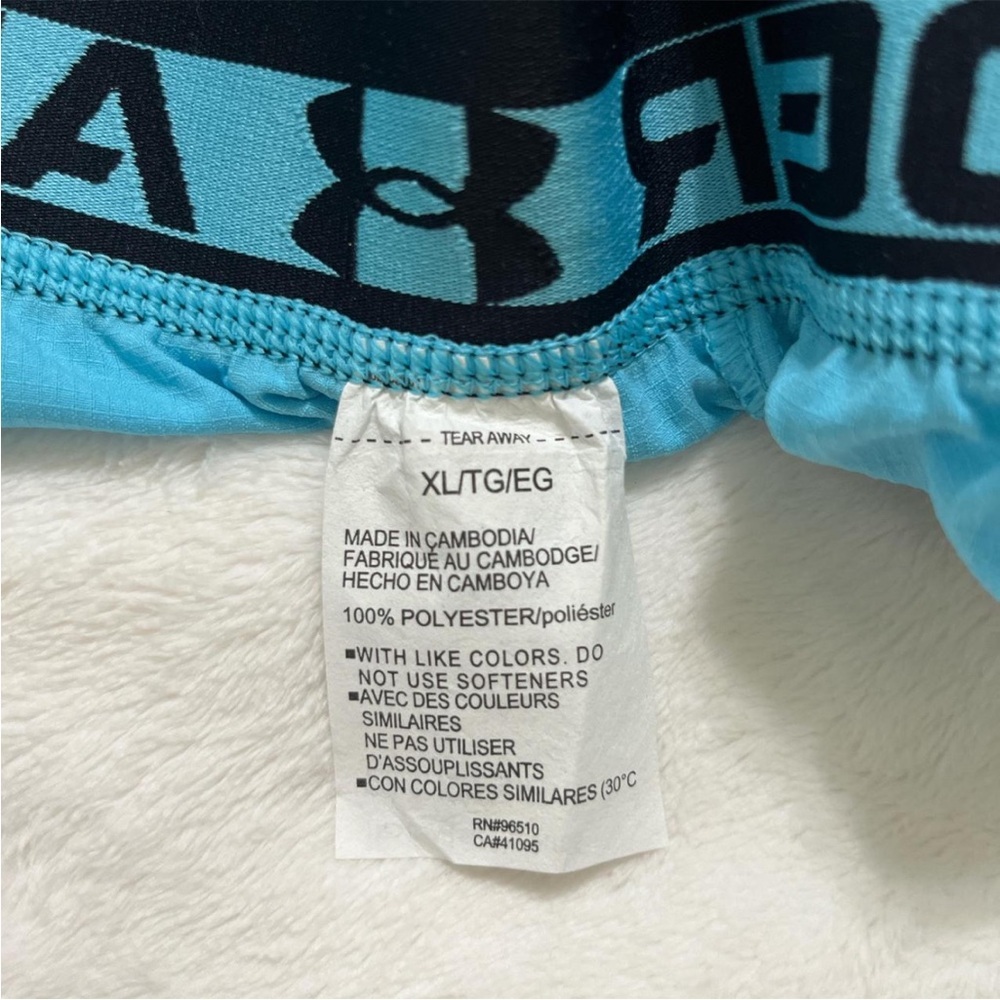 Under Armour Men's Light Blue Athletic Shorts - Picture 5 of 7